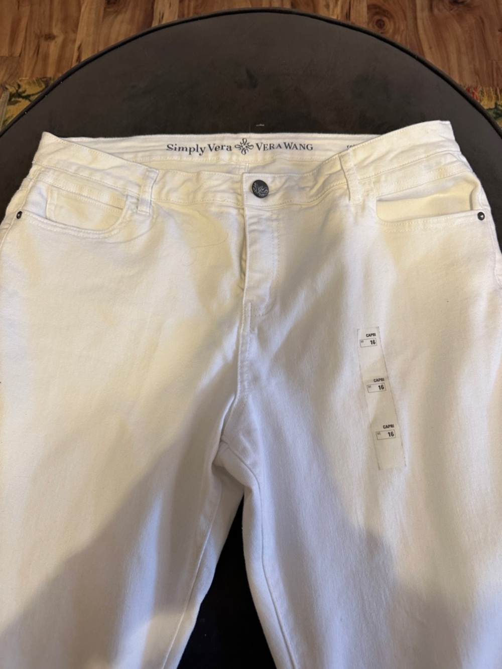 Simply Vera Vera Wang White Slim Fit Jeans